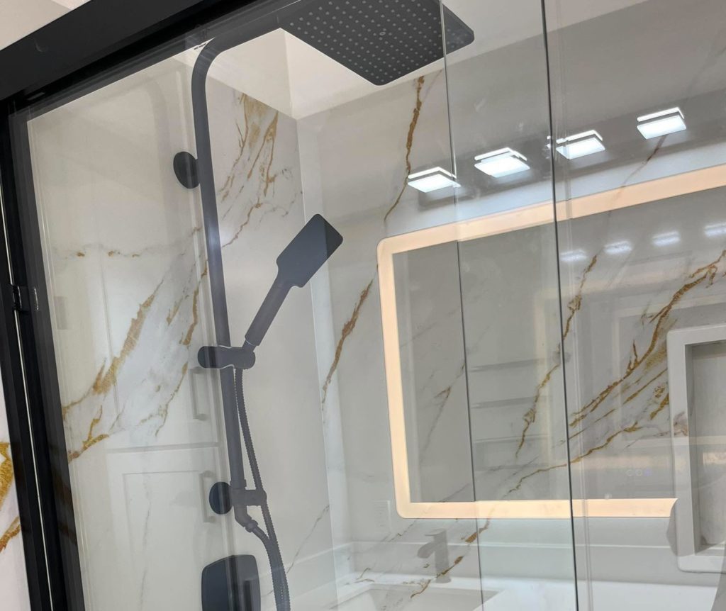 custom shower installation